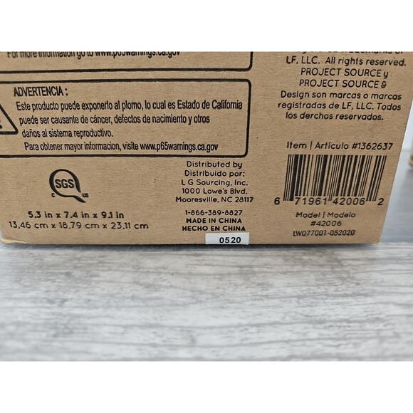 Project Source Wynfield Vanity Light Brushed Nickel Finish (1362637) [C4] - Picture 10 of 14